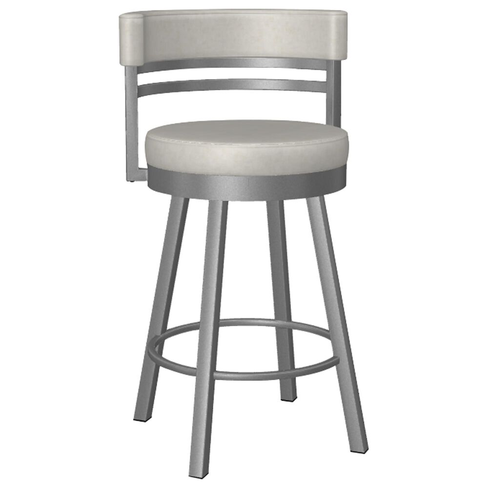 Amisco Ronny Swivel Counter Stool in EV Limestone, , large