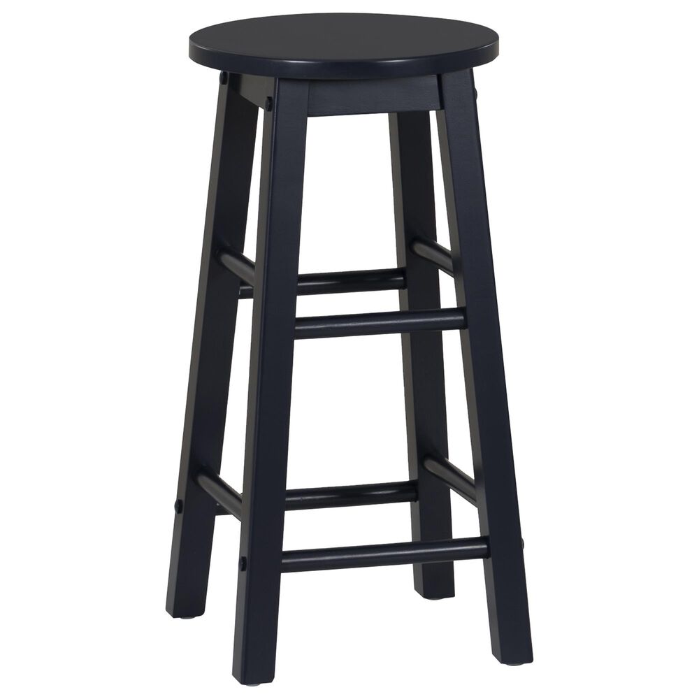 Linon Home Decor Abby 24" Counter Stool in Navy, , large
