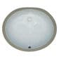 MSI 19.5" x 14.75" Oval Porcelain Ceramic Undermount Bathroom Vanity Sink in White, , large