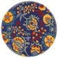 Nourison Aloha ALH17 5"3" Round Navy and Multicolor Indoor/Outdoor Area Rug, , large
