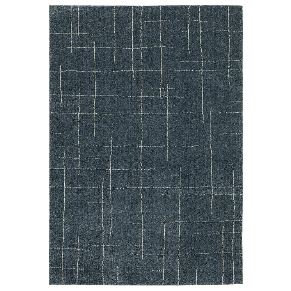 Oriental Weavers Alton Geometric 9"10" x 12"10" Blue and Beige Area Rug, , large