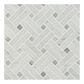 MS International Carrara White 12" x 12" Polished Mosaic Sheet, , large