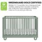 Oxford Baby Meridian 3-in-1 Convertible Crib in Olive Green, , large