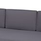 Hearth and Haven Aston Outdoor Sofa with Teak Frame in Gray, , large