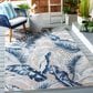 Safavieh Cabana CBN452F 4" x 6" Grey and Navy Indoor/Outdoor Area Performance Rug, , large