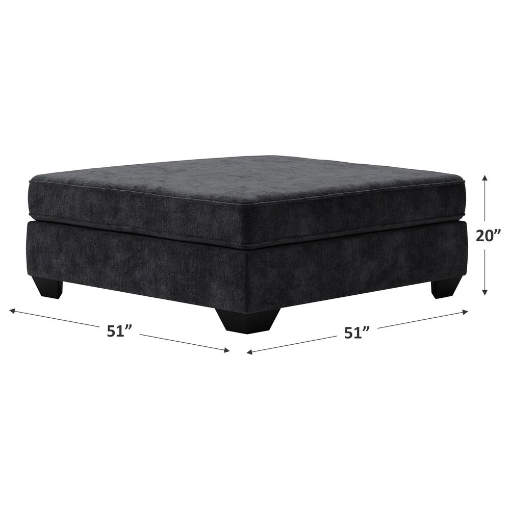 Ashley Lavernett Oversized Accent Ottoman in Charcoal, , large