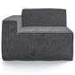 Furniture of America Facil 2-Piece Modular Track Arm Loveseat in Dark Gray, , large