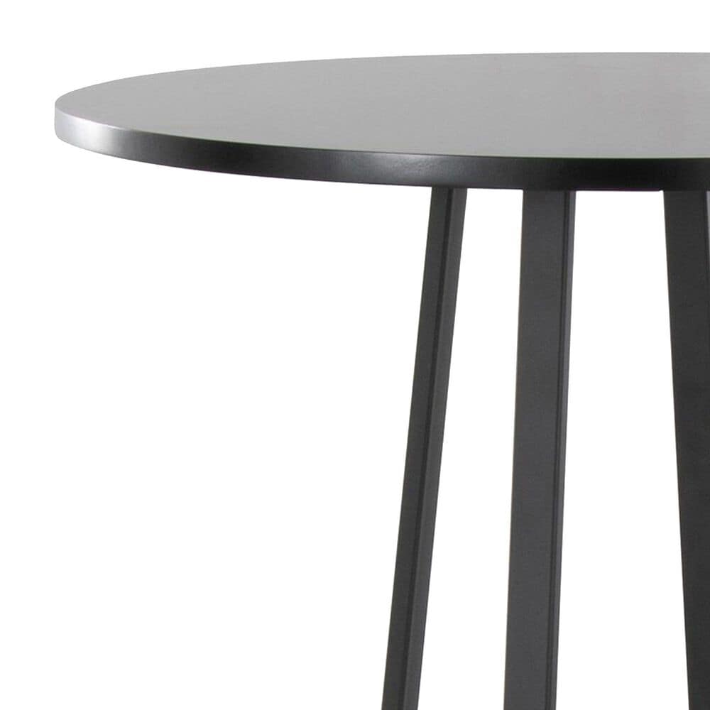 LumiSource Cosmo Bar Table in Black Metal and Black Wood, , large
