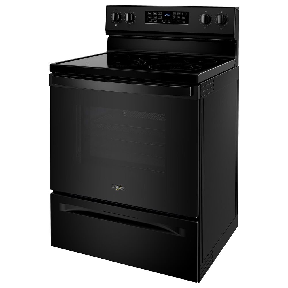Whirlpool 5.3 Cu. Ft. Electric Range 5-in-1 Air Fry Oven in Black, , large