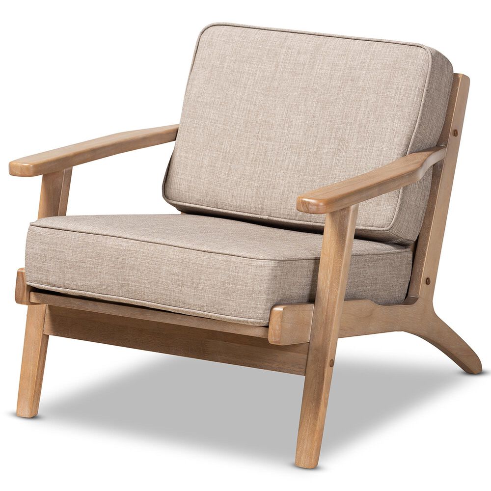 Baxton Studio Sigrid Arm Chair in Light Grey, , large