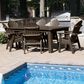 Highwood USA Hamilton 7-Piece Patio Dining Set in Weathered Acorn Finish, , large