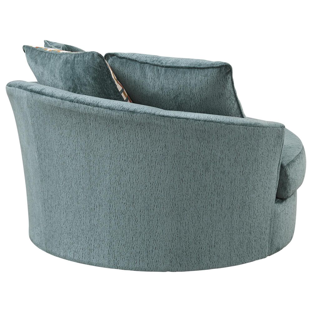 Ashley Laylabrook Oversized Swivel Accent Chair Teal, , large