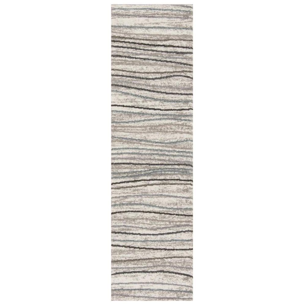 Safavieh Amsterdam AMS111A 2"3" x 8" Cream and Beige Runner, , large