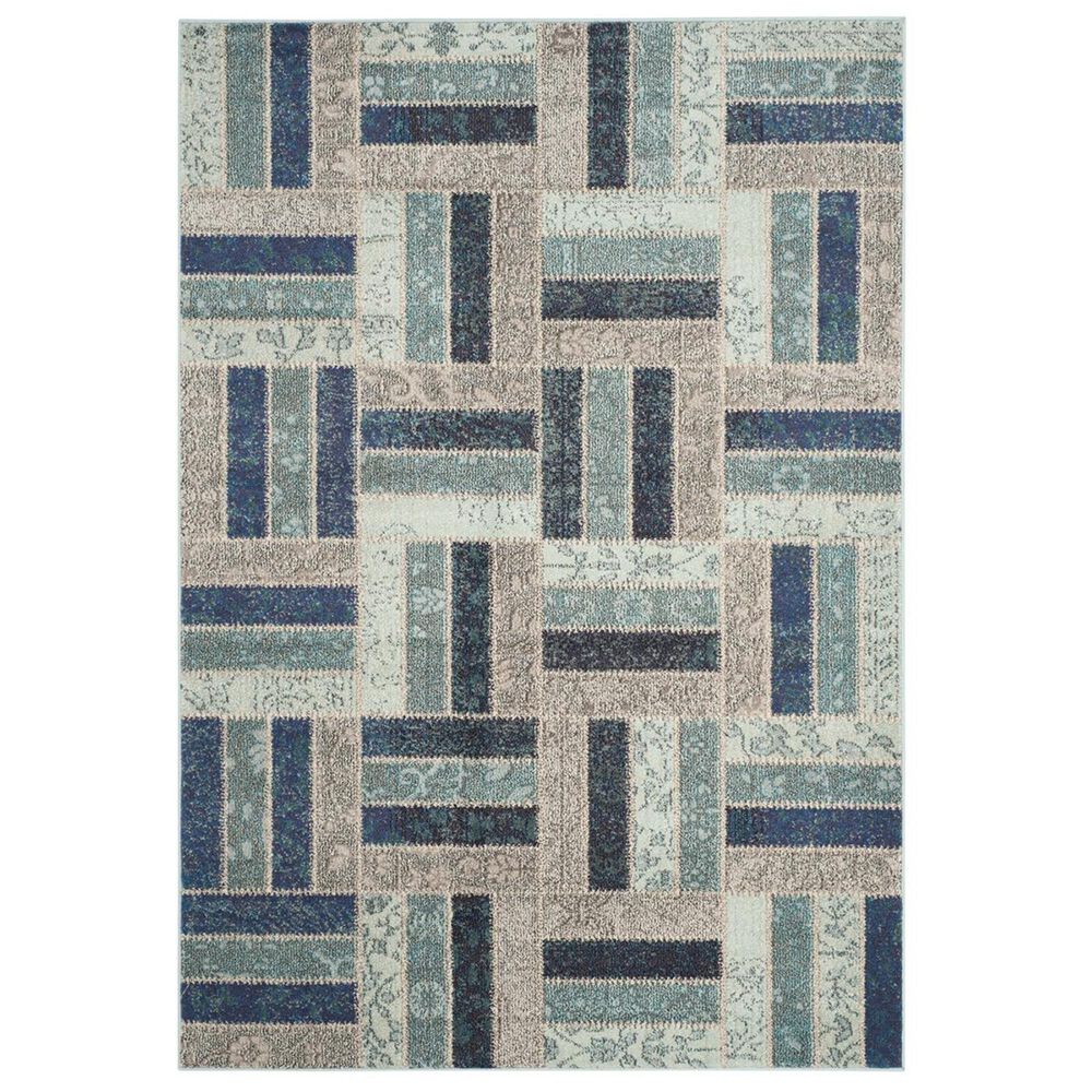 Safavieh Monaco MNC214E-5 5"1" x 7"7" Grey/Blue Area Rug, , large