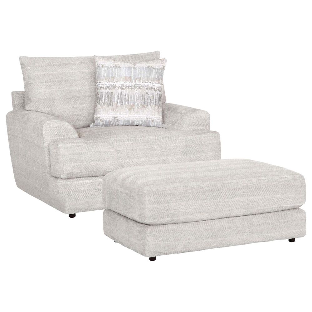 Moore Furniture Nash Ottoman in Tidal Sand, , large