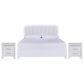 Ashley Jarlee Queen Upholstered Bed with Two Nightstands in White, , large
