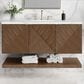 James Martin Vanities Marcello 48" Single Bathroom Vanity in Chestnut with 3 cm Ethereal Noctis Quartz Top, Rectangular Sink and FreePower Wireless Charger, , large