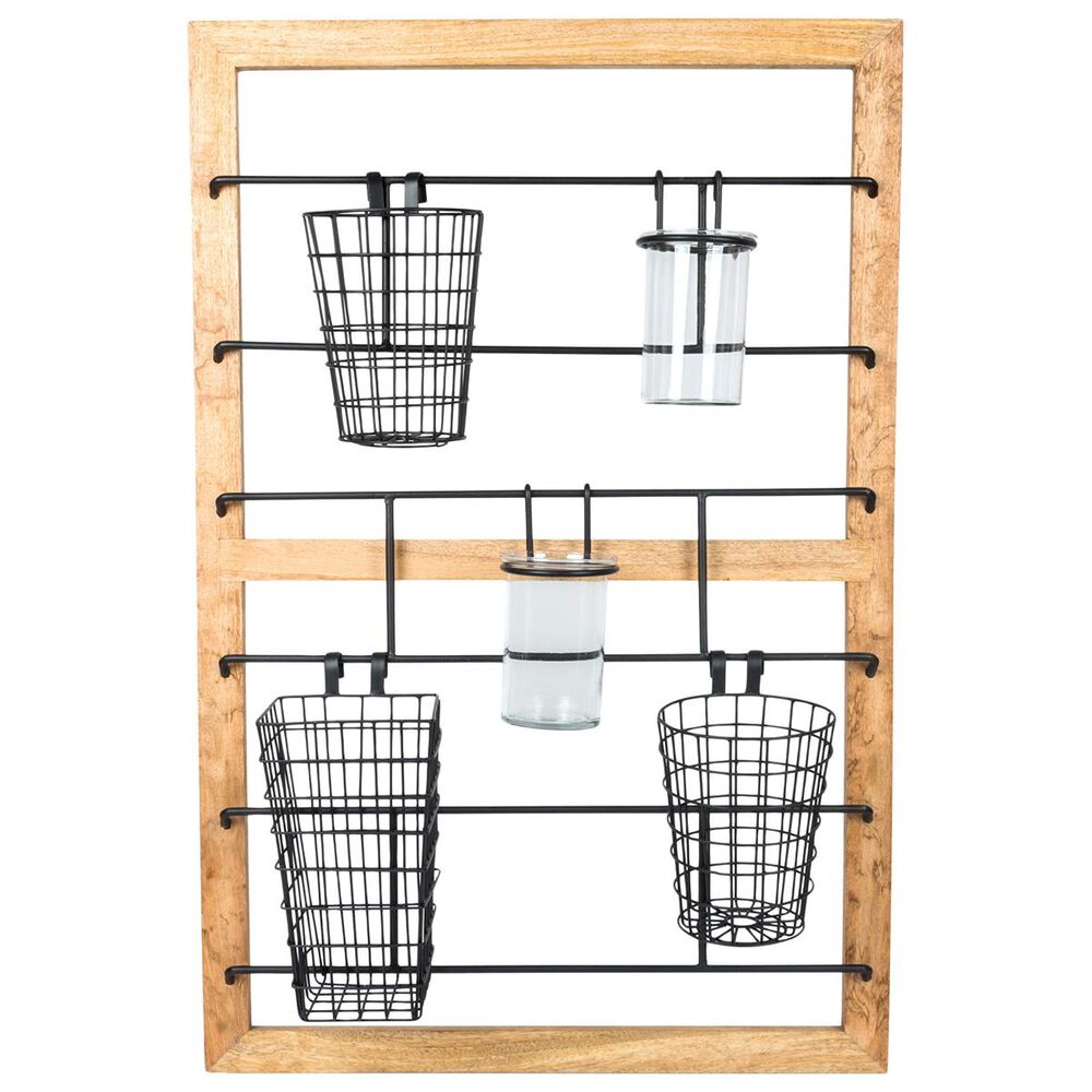 The Gerson Company 38" Hanging Storage Unit in Light Brown, , large