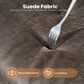 HOMLUX Executive Office Chair with Suede Fabric Cushion in Gray, , large