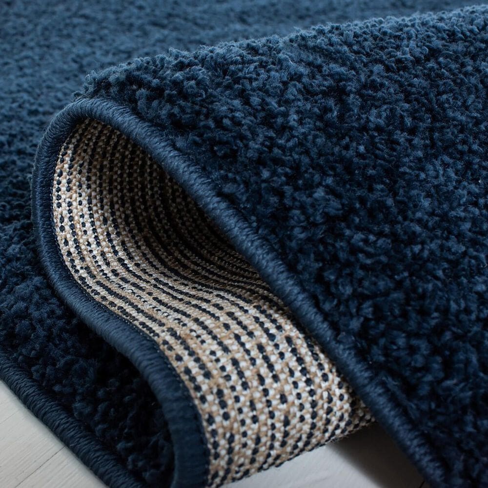 Safavieh August Shag AUG553M 6&#39;7&quot; Square Navy Area Rug, , large
