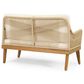 Hearth and Haven 4-Piece Outdoor Chat Set with Teak Coffee Table in Beige, , large