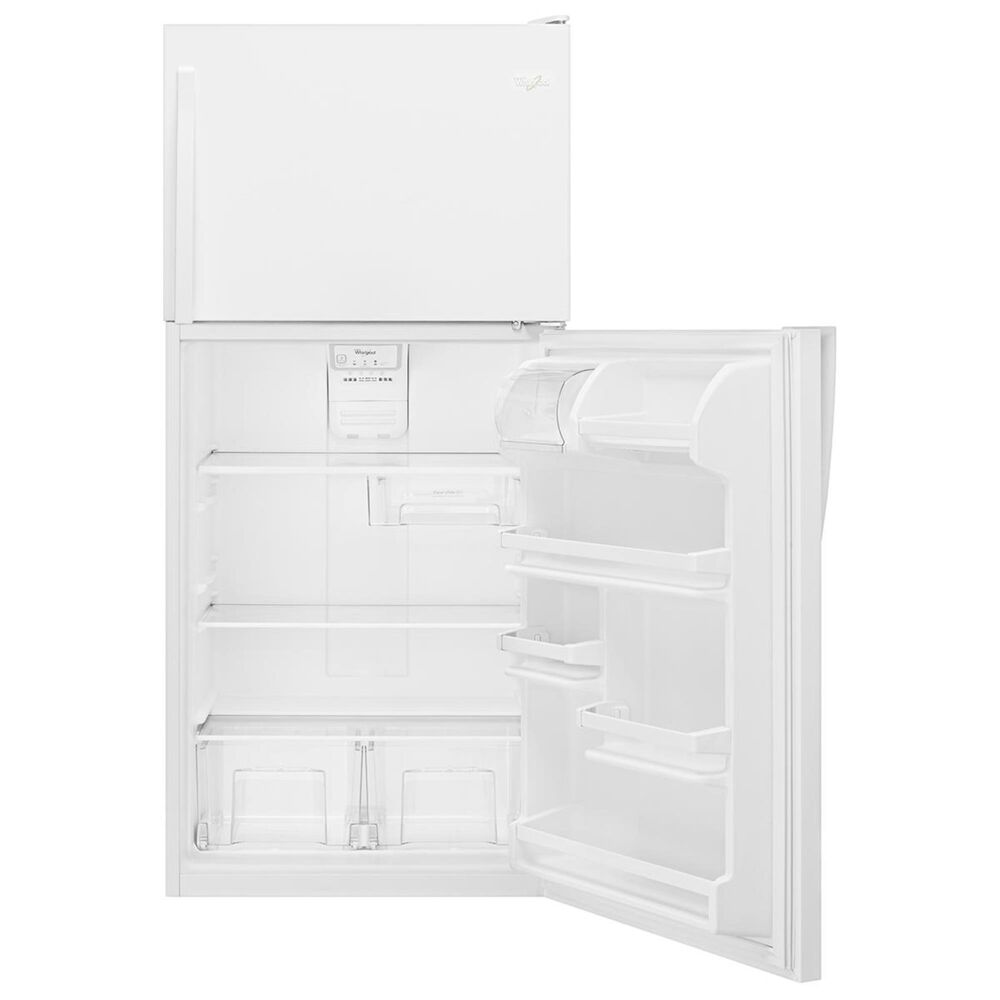 Whirlpool 18 Cu. Ft. Top Freezer Refrigerator with Flexi Slide Bin in White, , large