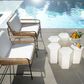Splendor Living Kingsley Large Side Table in White, , large