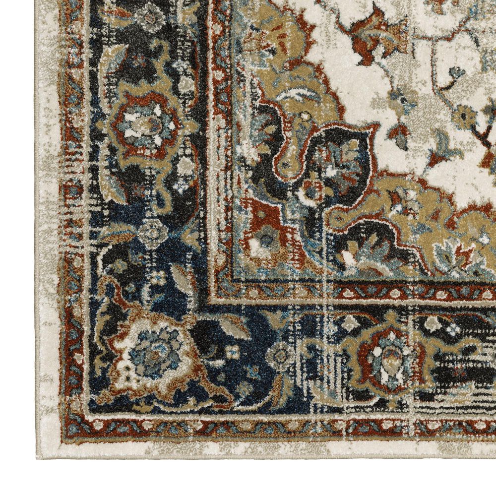 Oriental Weavers Venice Milan 5&#39;3&quot; x 7&#39;3&quot; Beige and Blue Area Rug, , large