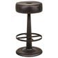 Stone Haven Gavin Counter Stool in Black Leather, , large