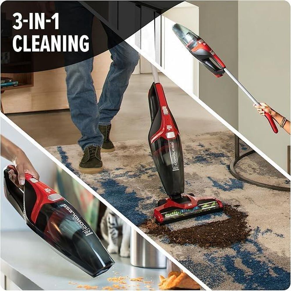 Dirt Devil Versa Cordless 3-in-1 Stick Vacuum in Red, , large
