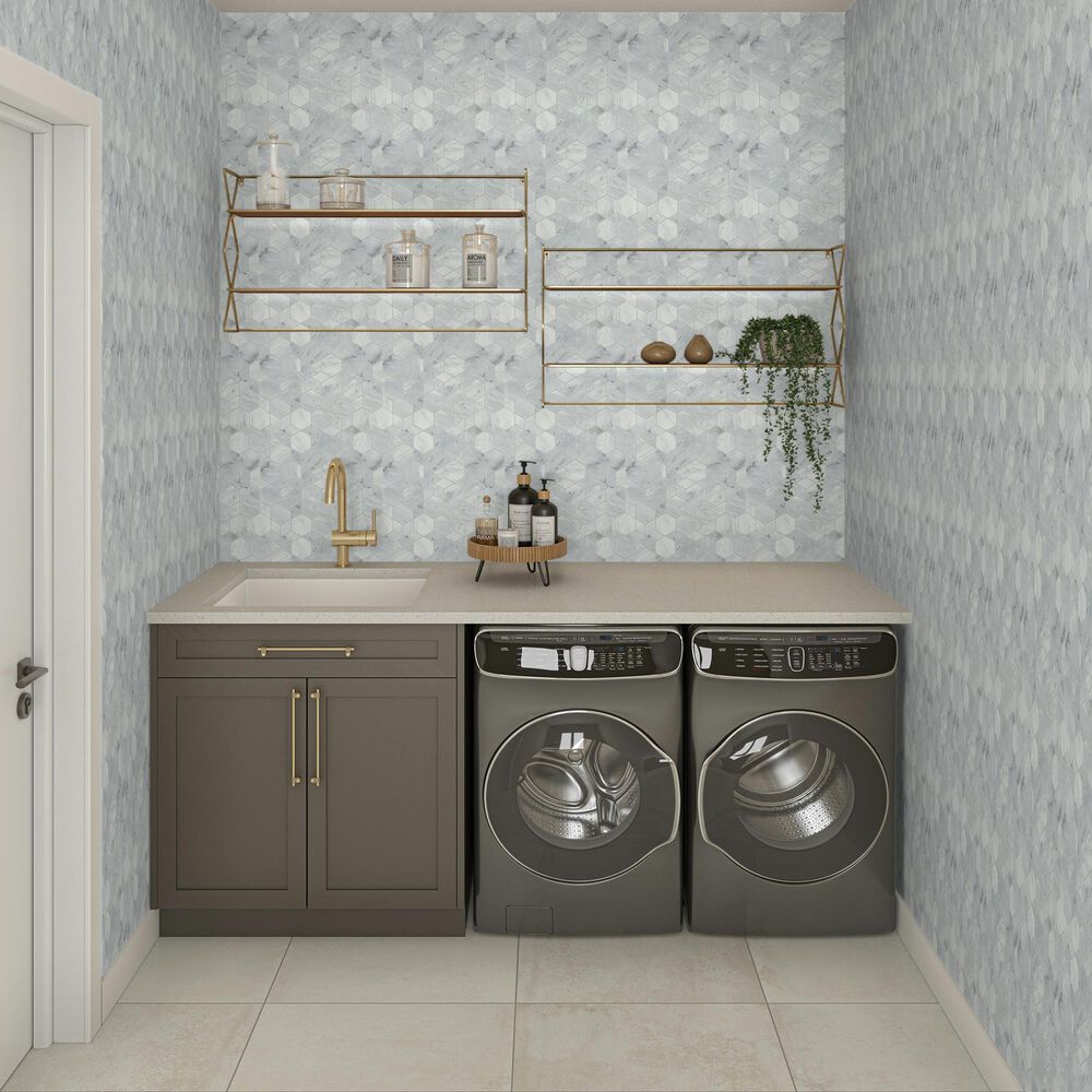 Dal-Tile Gamma Mystic 14&#39;&#39; X 16&#39;&#39; HYPNOTIC Natural Stone Mosaic Sheet, , large