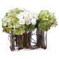 Allstate Floral and Craft Inc 12" Hydrangea/Ranu/Willow Plant in Green, , large