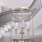 Hunter Xidane 4-Light Foyer Lantern in Alturas Gold, , large