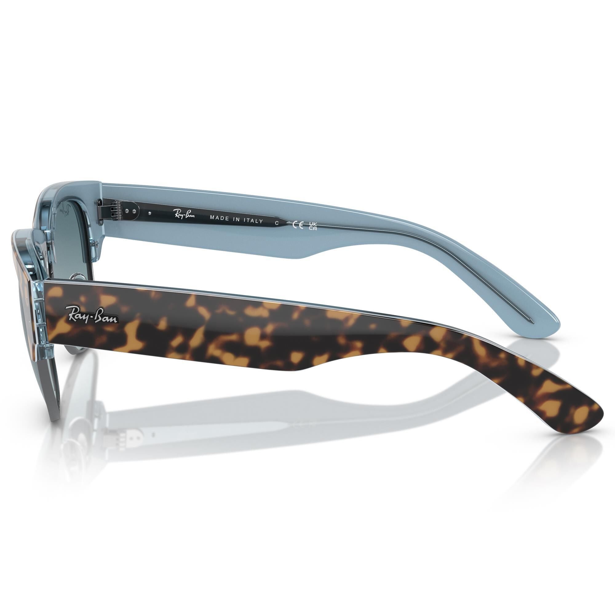 Ray ban clubmaster blue best sale tortoise shell