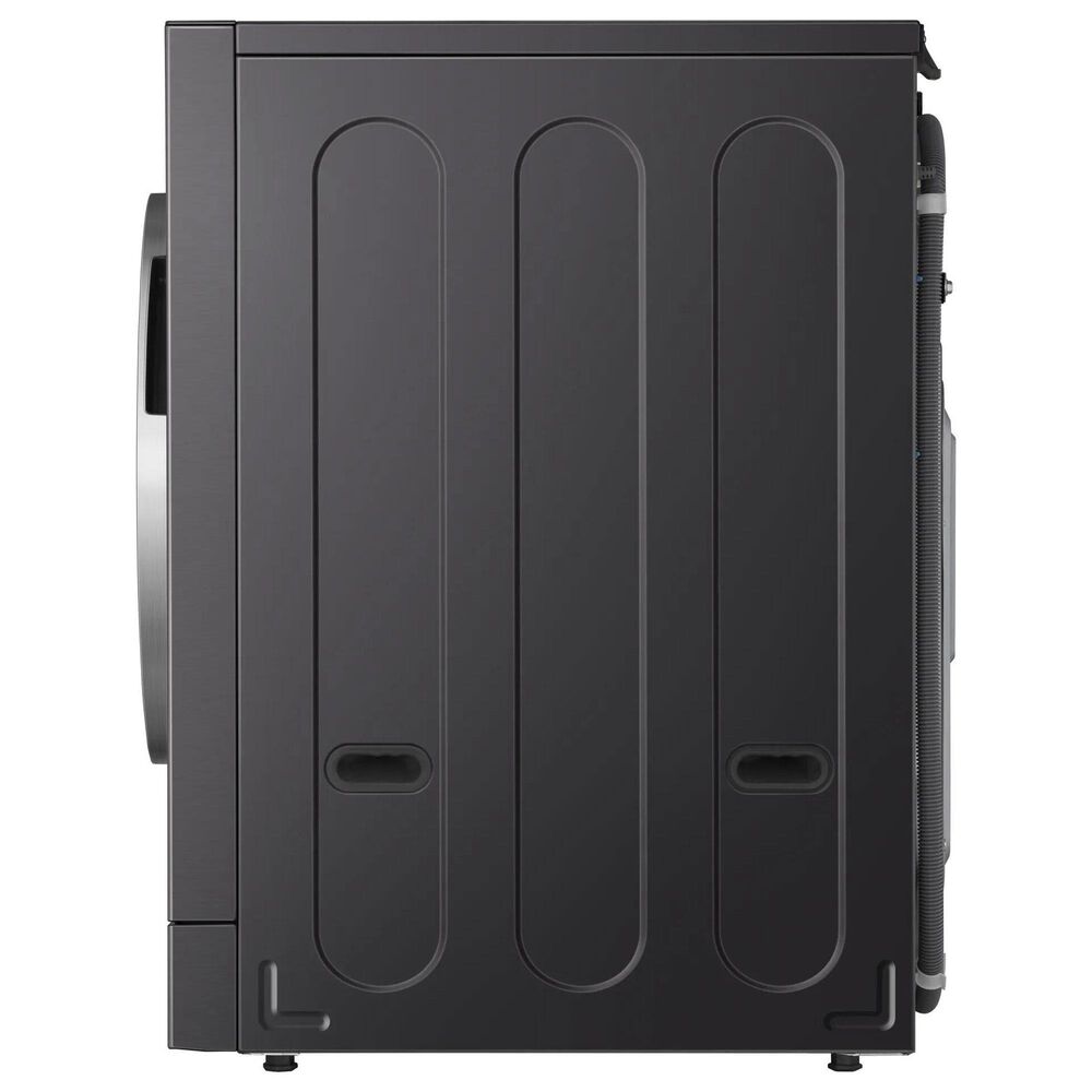 LG 5.8 Cu. Ft. Smart Front Load Washer and 9 Cu. Ft. Smart Electric Dryer Laundry Pair in Brushed Black Steel, , large