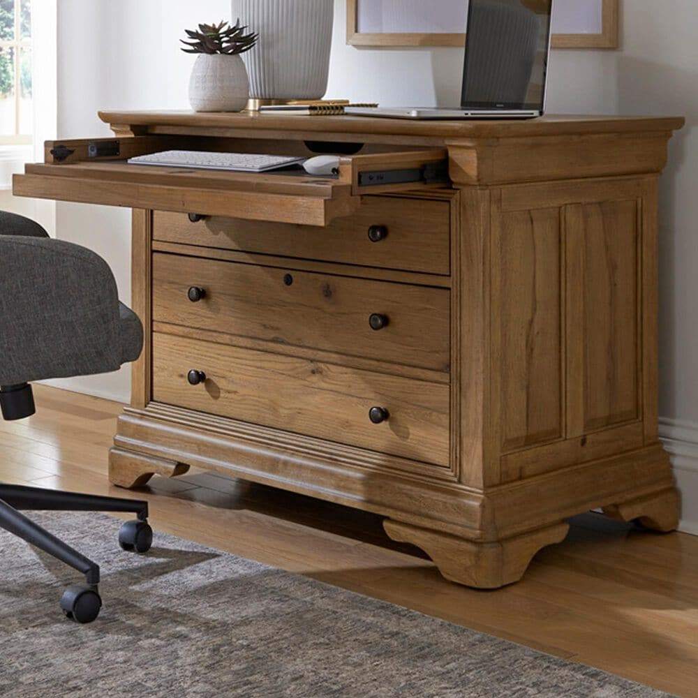 Riva Ridge Chateau Philippe Workstation Combo File in Cognac, , large