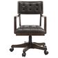 Ashley Breckington 3-Piece Desk with Bookcase and Chair Set in Dark Brown, , large