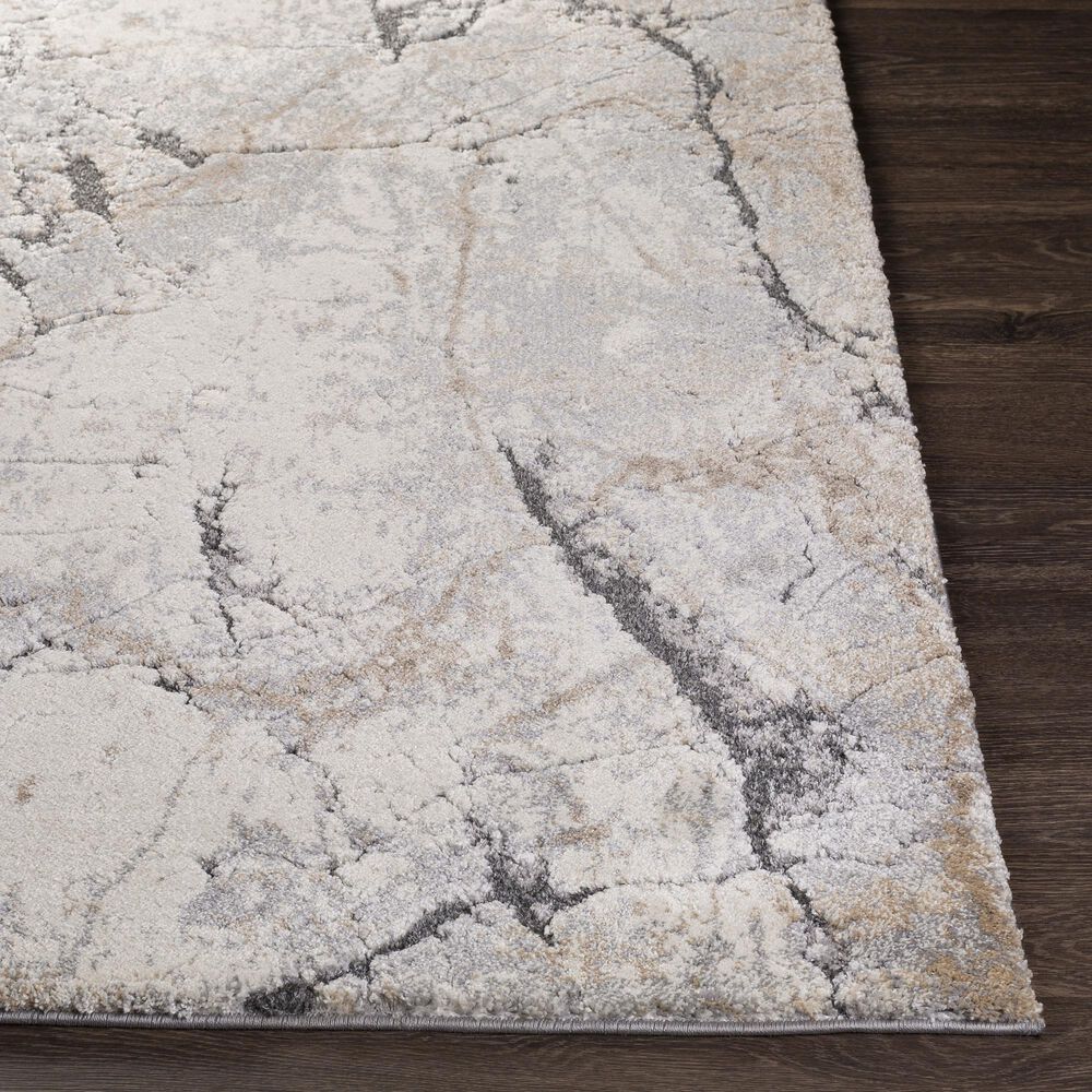 Surya Tuscany TUS-2314 7&#39;10&quot; x 10&#39;3&quot; Cream, Khaki, Gray and Charcoal Area Rug, , large