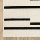 ROW by Oriental Weavers Quinn Striped Beige and Black 7"10" x 10" Area Rug, , large