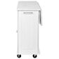 HOMLUX 51" Kitchen Island with Tilt Trash Can Cabinet in White, , large
