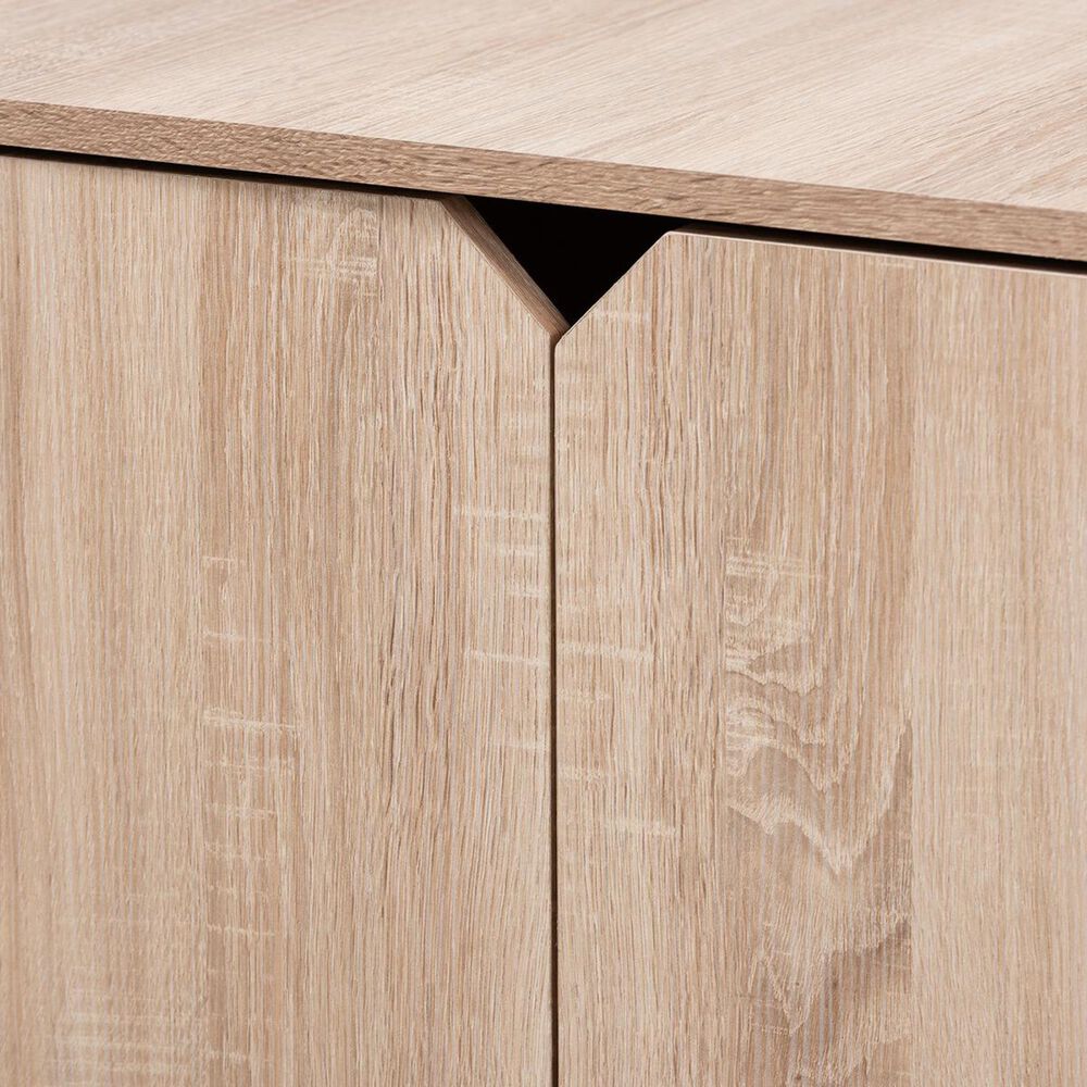 Baxton Studio Jasper 2-Door Litter Box Cover House in Oak, , large