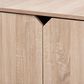 Baxton Studio Jasper 2-Door Litter Box Cover House in Oak, , large