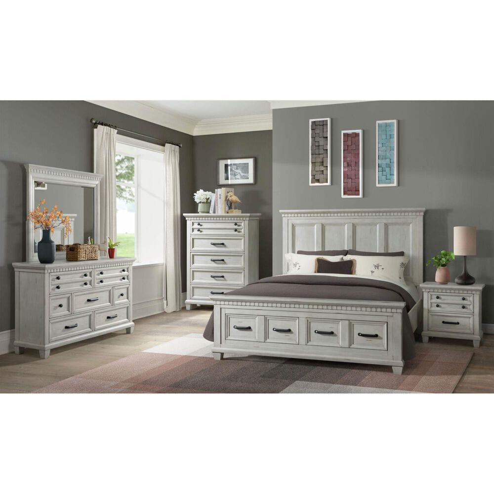 Mayberry Hill McCoy Dresser Mirror in Antique White, , large