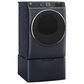 GE Appliances 5 Cu. Ft. Front Load Washer and 7.8 Cu. Ft. Gas Dryer Laundry Pair with Pedestal in Sapphire Blue, , large