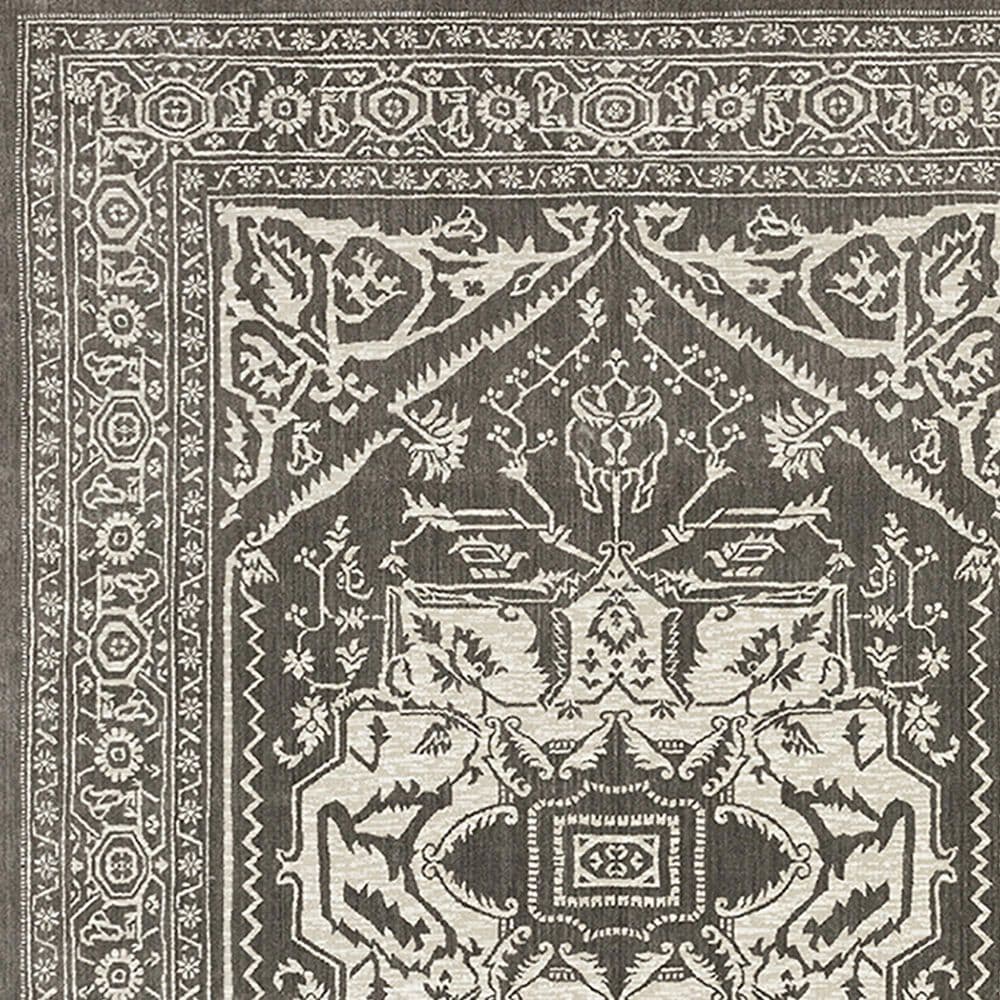 Oriental Weavers Intrigue INT04 3&#39;10&quot; x 5&#39;5&quot; Grey Area Rug, , large
