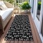 Dalyn Rug Company Wonderland WN22 2"3" x 7"6" Black Indoor/Outdoor Runner, , large