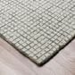 L&R Resources Criss Cross Silver and Ivory 10" x 14" Area Rug, , large