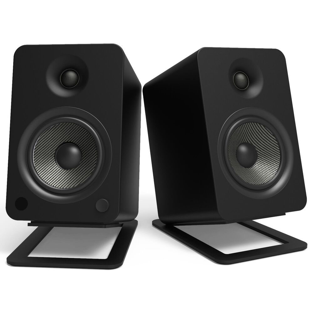 Kanto Angled Desktop Speaker Stand for Large Speakers in Black (Set of 2), , large