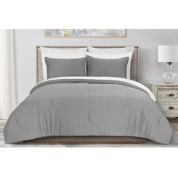 US Home Brands Caledonia 9-Piece Queen Comforter Set in Dark Grey, , large