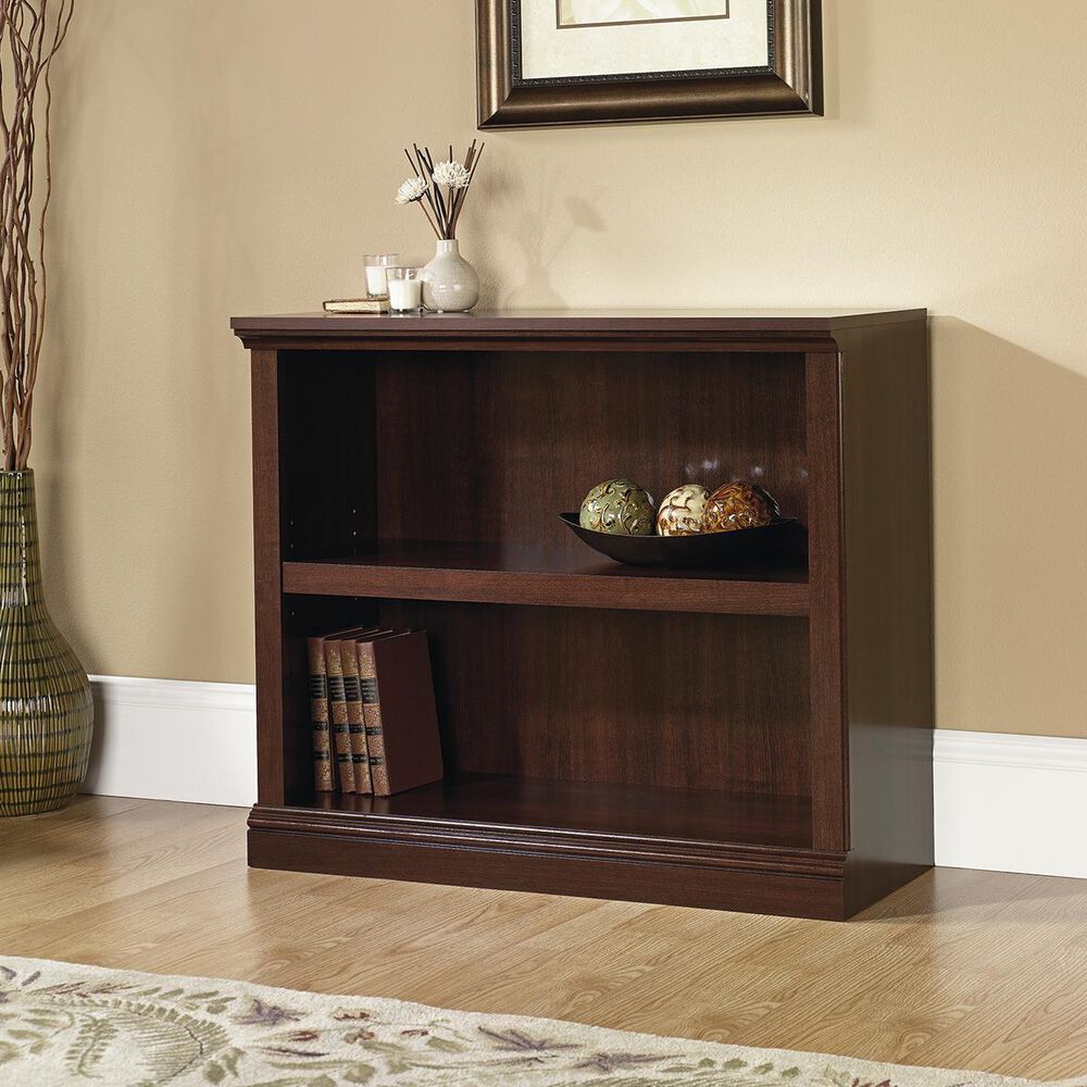 Sauder 2-Shelf Bookcase in Select Cherry, , large